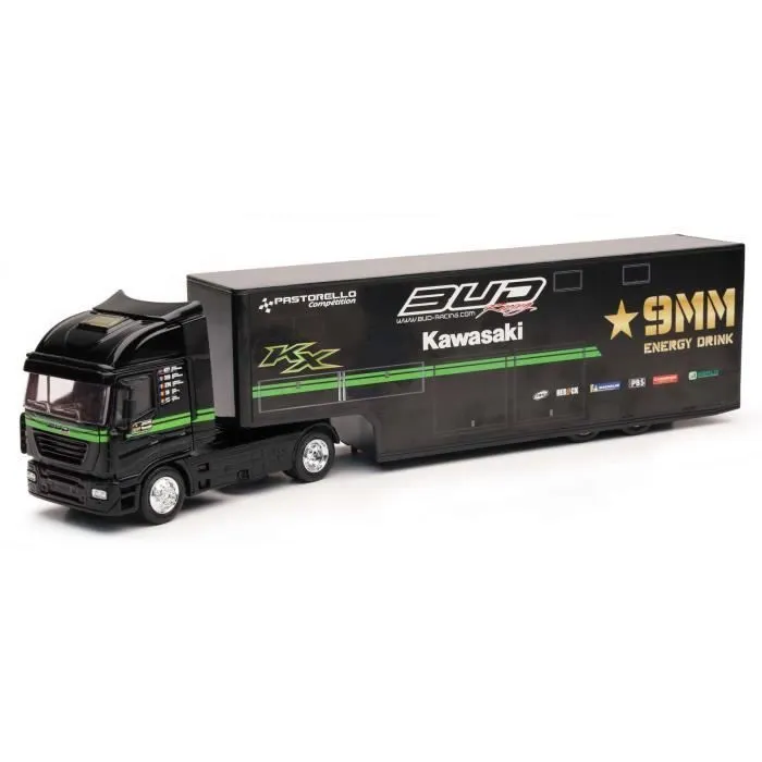 Miniatures montées - Iveco Stralis 9MM BUD RACING 1/43 Newray-0