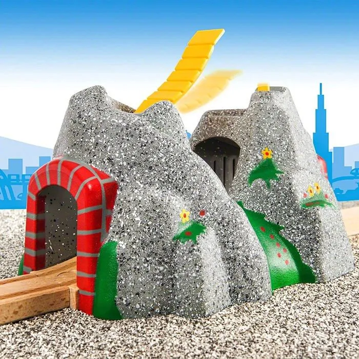 Brio World Tunnel d'Aventures - 4 sons - Accessoire pour circuit de train en bois - Ravensburger - Mixte dès 3 ans - 33481-3
