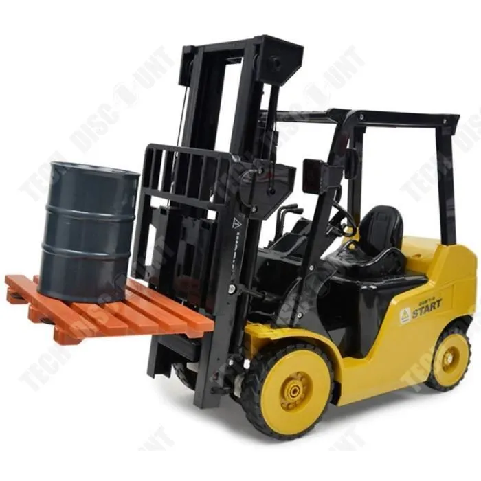 TD® Chariot élévateur électrique à télécommande sans fil Grue de chariot élévateur à 11 canaux-Drone 1 chariot élévateur à fourche-1