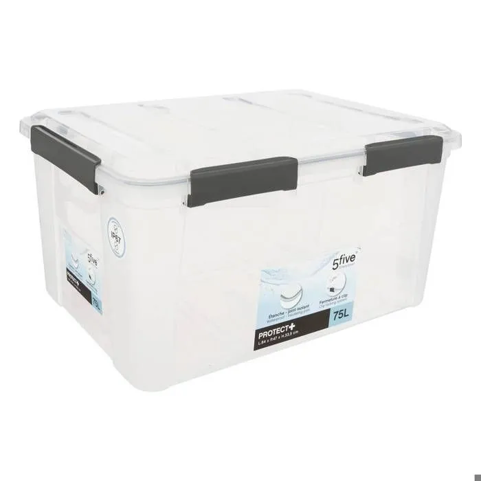 5five - boîte en plastique à clip 75l "protect+"-1