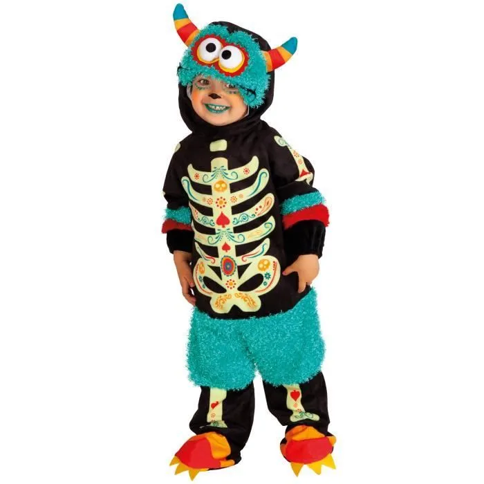 Déguisement Catrina Monster RUBIE'S pour bébé - Noir - Halloween - 12 mois-0