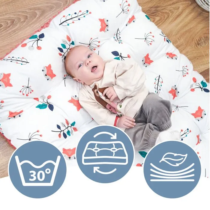 Coussin de sol - TOTSY BABY - 70x110 cm - Terre cuite - Tapis de jeu - Matelas de sol pour enfants-2