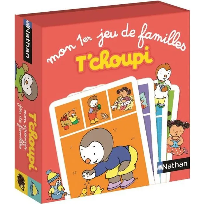 Jeu de familles T'choupi - NATHAN - Mon Premier Jeu de Familles - Mixte - A partir de 3 ans-0