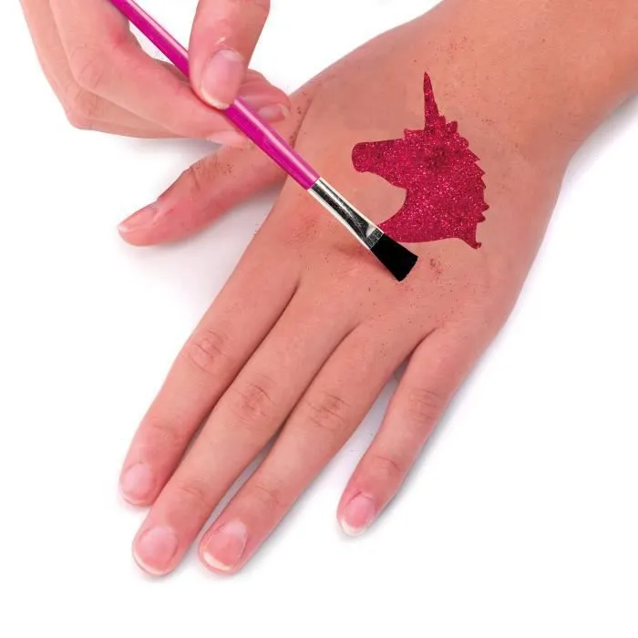 JEU DE TATOUAGE pailletés - TOMY - 28 pochoirs uniques - 4 couleurs scintillantes-3