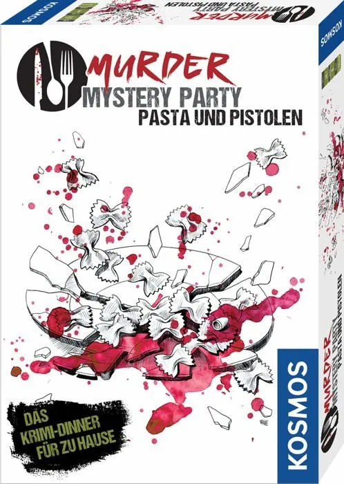 Jeu de societe - jeu de plateau Kosmos - 695095 - Franckh- Murder Mystery Party - Pasta und Pistolen: 8 Spieler-0