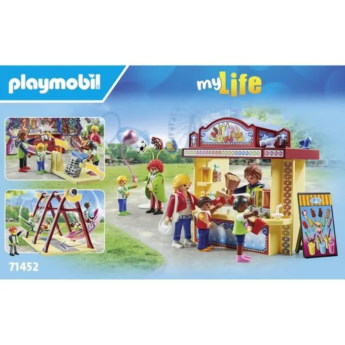PLAYMOBIL 71452 Parc d'attraction, My Life, 135 pièces, Dès 4 ans-6