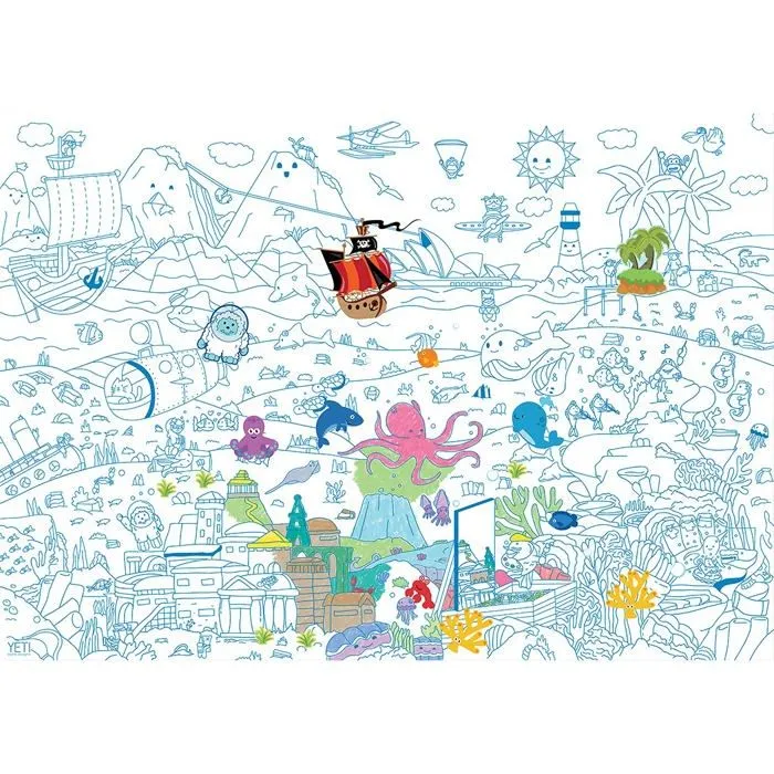 Livre de coloriage - album de coloriage Ambiance sticker - yeti-poster-Atlantis-2