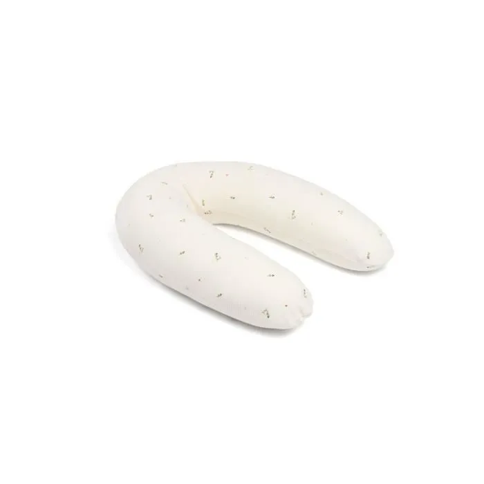 doomoo Coussin de Grossesse & d'Allaitement 2 en 1 Twisty - Ultra Confort - Remplissage Microbilles ultra-fines, Crème-0