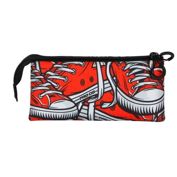 Trousse à crayons - PRODG Sneak - Triple compartiment - Rouge - Ripstop - Hydrofuge-3