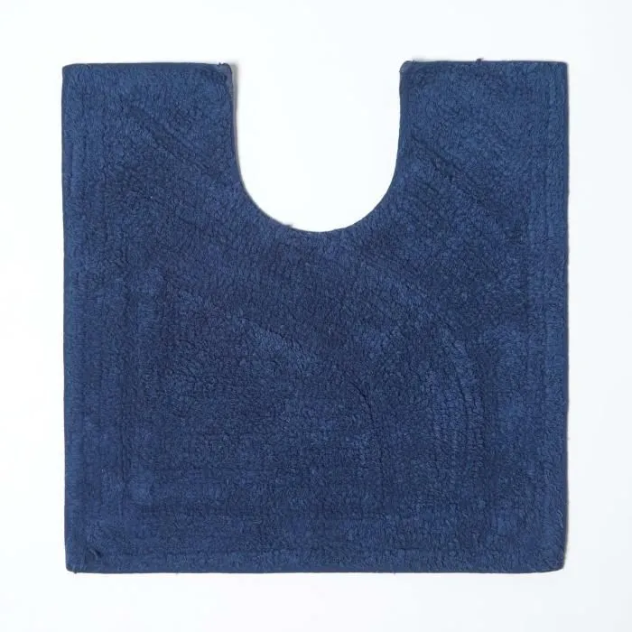 Tapis de bain pur Coton haut de gamme 2 pièces Bleu Roi-2