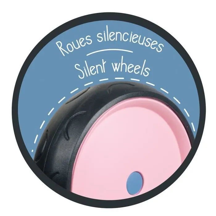 Porteur Métal Rookie - Rose - Smoby - Pour Enfant à partir de 12 mois - Coffre à jouets et poignée de transport-2