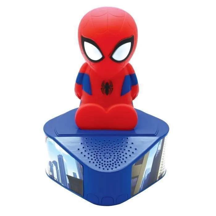 Enceinte Bluetooth - Spiderman - Figurine lumineuse - Multicolore - Port USB - Port type C-0