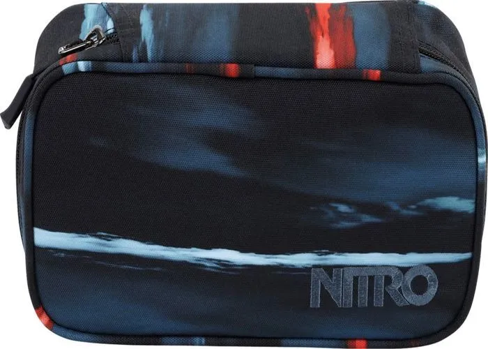 NITRO Trousse à crayons bleu noir pour femme et homme - Daypacker Collection Pencil Case XL Acid Dawn 127417-0