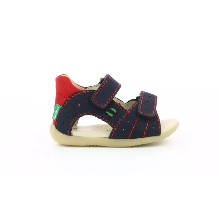 Sandales - KICKERS - Boping-2 - Cuir - Marine - Scratch-0