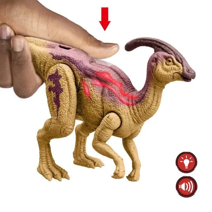 Jurassic World-Parasaurolophus Rugissement Féroce-Figurine articulée HTK75-1