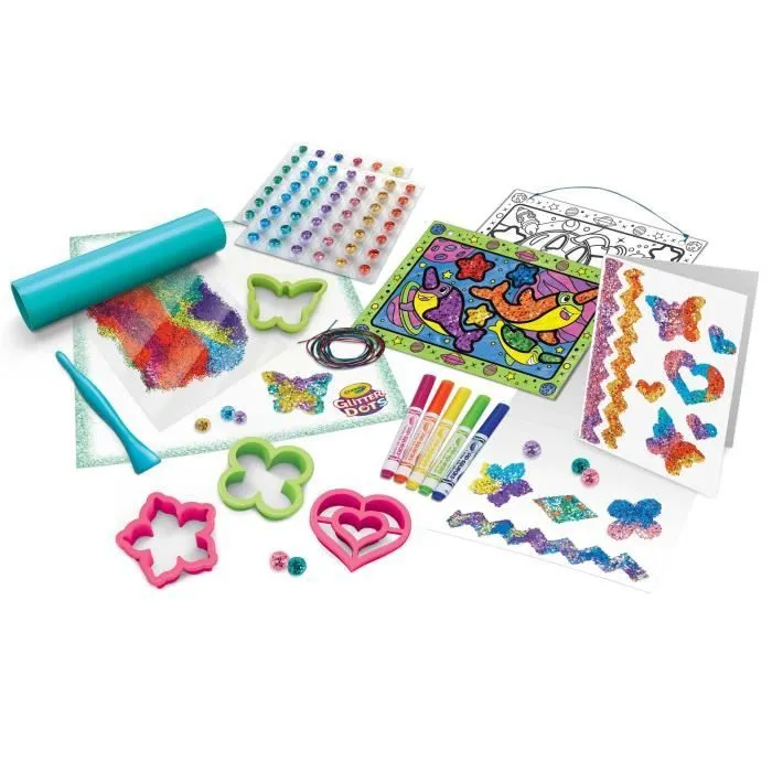 CRAYOLA GLITTER DOTS SET DE LUXE EN PAILLETTES (25-1085)-3