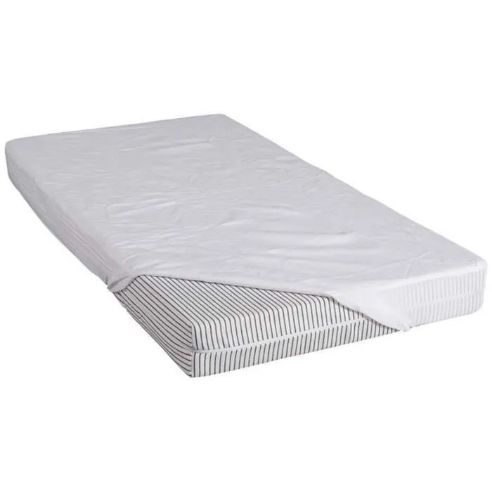 Protège Matelas Bébé Imperméable 60x120 - Reve de Nuit - Blanc - Bouclette éponge - Polyuréthane-1