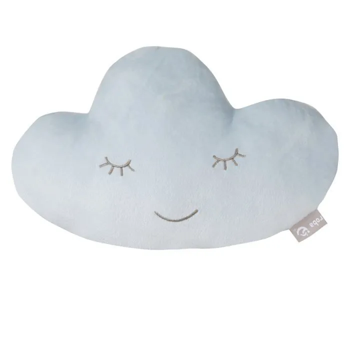 ROBA Canapé et Fauteuil Enfant Lil Sofa + Coussin Décoratif Nuage - Ensemble en Velours - Bleu clair-5