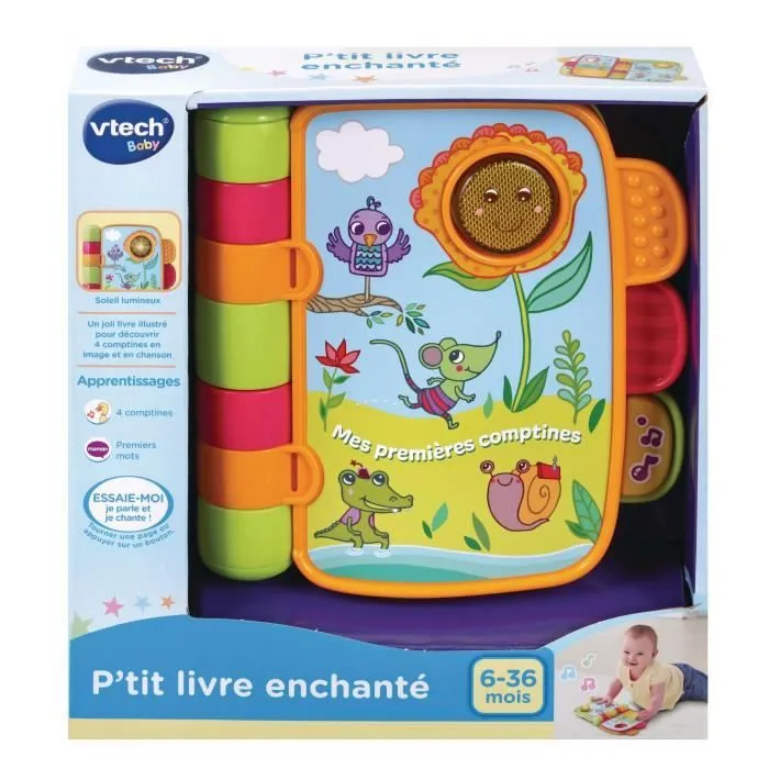 Livre musical interactif VTECH BABY - Mes Premières Comptines - Découverte de 4 comptines connues-2