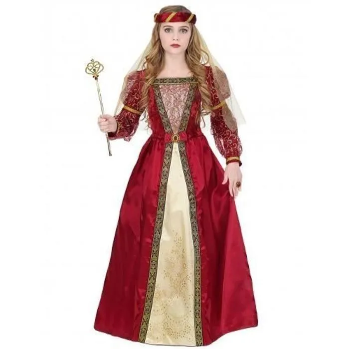 Déguisement princesse médiévale royale fille-1
