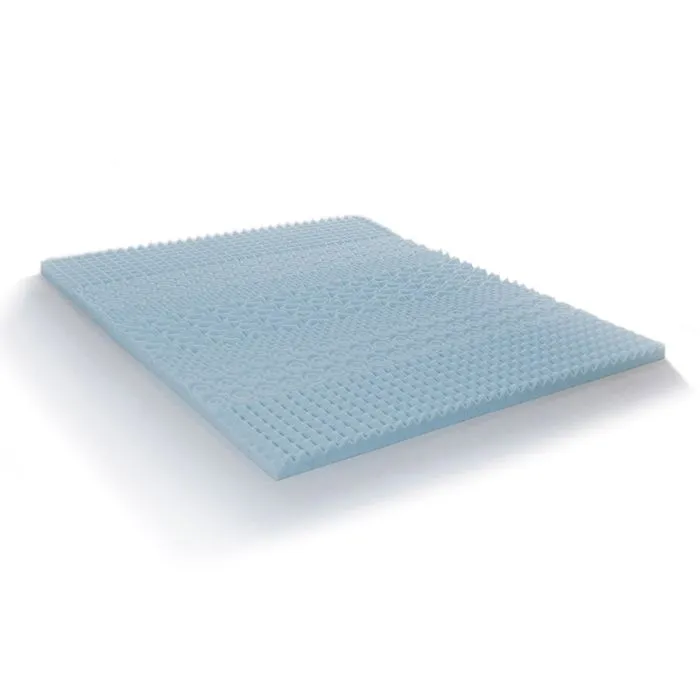 Surmatelas Mousse Gel Refresh 140x190 cm Mémoire de forme avec gel thermorégulateur 7 Zones de confort-1