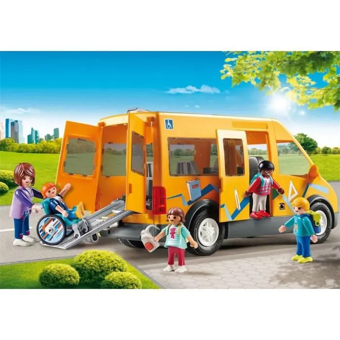 PLAYMOBIL - Bus scolaire - City Life - Mixte - A partir de 4 ans - 13 pièces-2