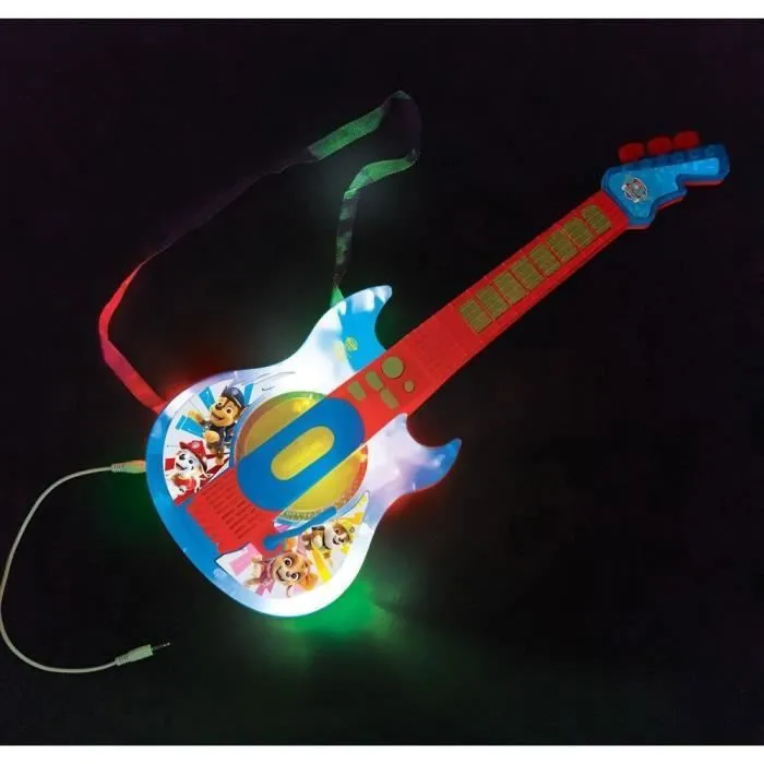 * Une super guitare électronique Pat patrouille et des lunettes avec micro pour découvrir la musique en s'amusant et avec style !-2