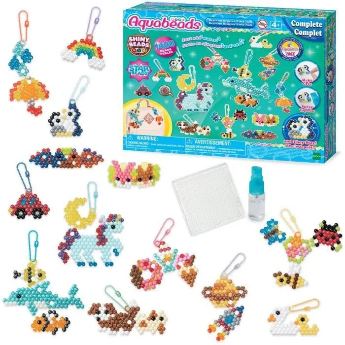 Coffret création - AQUABEADS 35025 - Mes porte-clés et suspensions-0