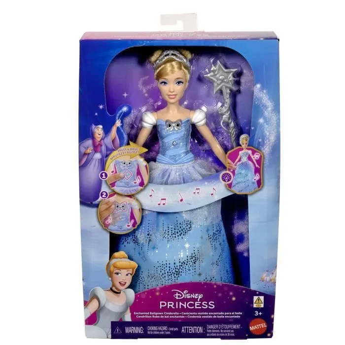 Disney Princess - Poupée Cendrillon et sa Robe Enchantée - Disney Princess - JBF94-2