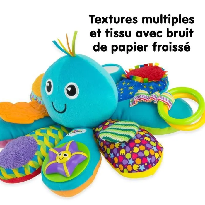 Pieuvre Multi-Activités - TOMY - Anneaux, Miroir, Anneau de dentition, Bruits rigolos et Pouët-pouët-4