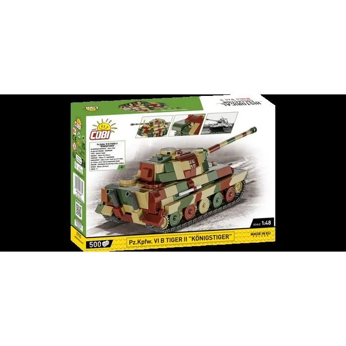 Jeu de construction - COBI - PZ.KPFW. VI B TIGER II - 500 pièces - Multicolore - 1:48-2