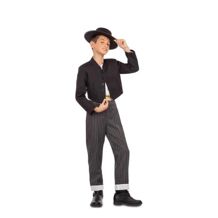 Déguisement enfant - Cordouan - Noir - Veste et pantalon-0