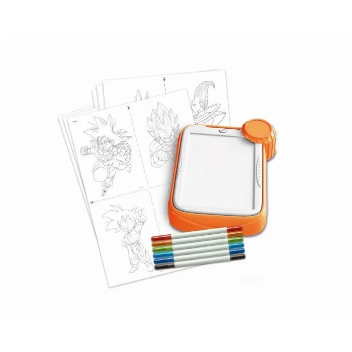 CLEMENTONI - Tableau lumineux - Dragon Ball - Dessine tes personnages préférés - Dés 6 ans-2