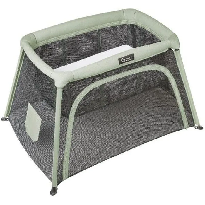 Babymoov Lit parapluie 3-en-1 Moov and Comfy - Dès la Naissance et jusqu'à 4 ans - Berceau Grand Lit d'appoint & Aire de jeux-0
