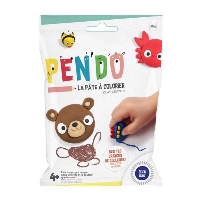 Pâte Pen'do bleu 30 g - Fabriquer ses crayons de couleurs-0
