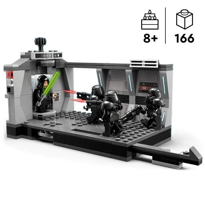 LEGO 75324 Star Wars L'Attaque Des Dark Troopers, Jouet de Construction, Le Mandalorian, Figurine Luke Skywalker, Enfants 8 Ans-1