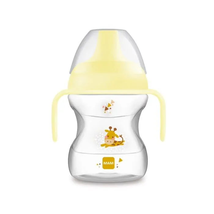 Mam - ZEDMM222N - Learn To Drink Cup Little Farm Tasse avec poignees amovibles et bec doux, 6 mois 190 ml, vert-0