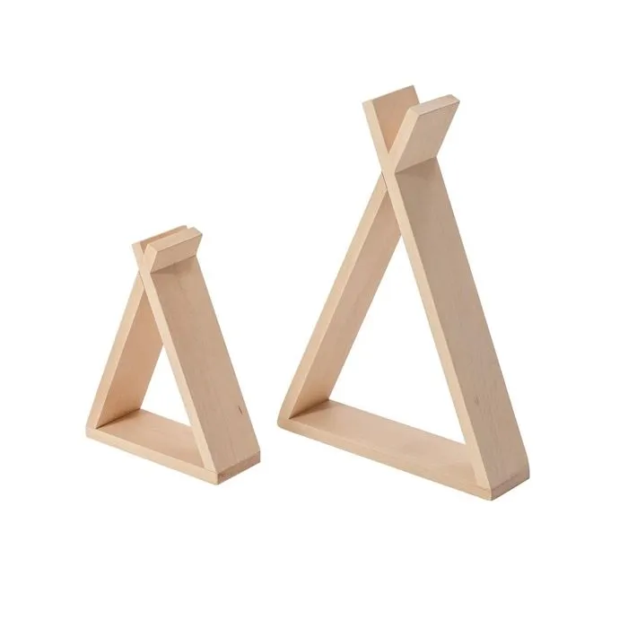 Lot de 2 étagères Tipi Brut-0