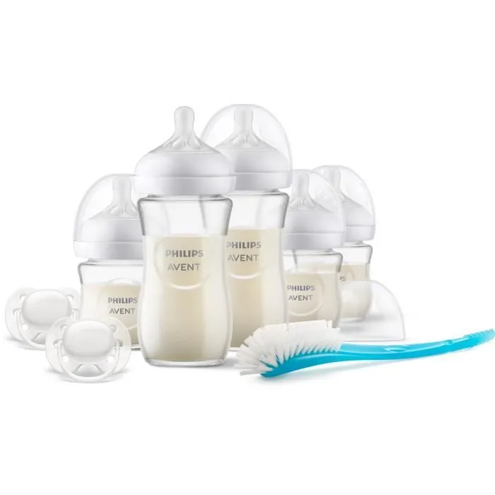 Coffret de Naissance Biberon Verre Natural - PHILIPS AVENT - Kit nouveau-né - 240 ml - Mixte-2