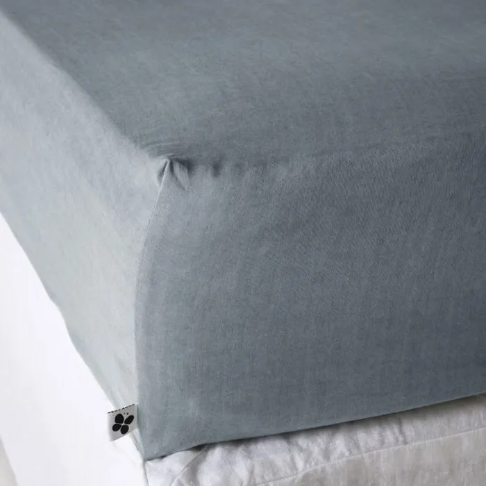 Drap housse "Lysandre" toutes dimensions "Lyocel" L'effet Papillon - Lysandre Stone - 140 x 200 cm bonnet de 30 cm-0