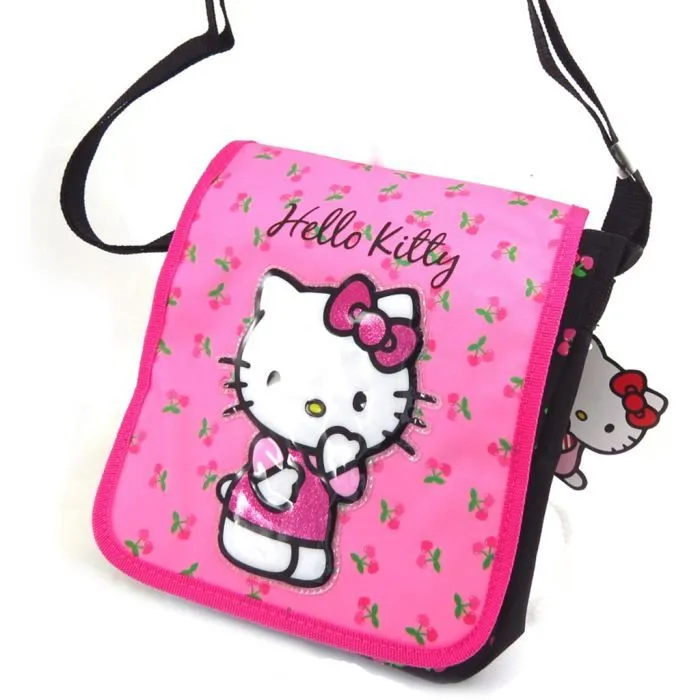 Sac "Hello Kitty" rose noir-1