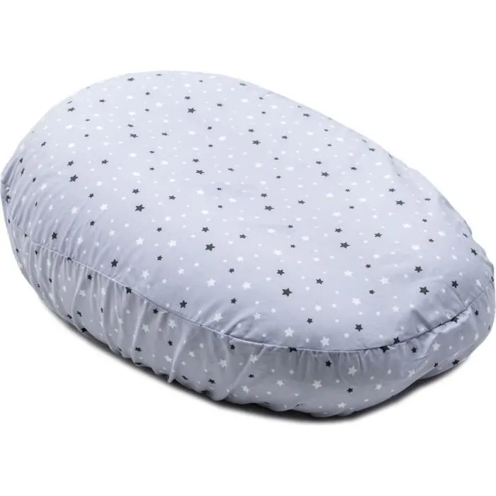 P'TIT LIT Charlotte pour coussin d'allaitement - Étoiles - Bleu-0