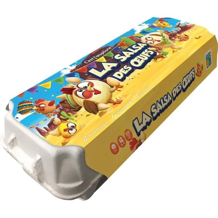 Jeu de société enfant - ASMODEE - La Salsa des œufs - Jeu d’ambiance - A partir de 7 ans-1