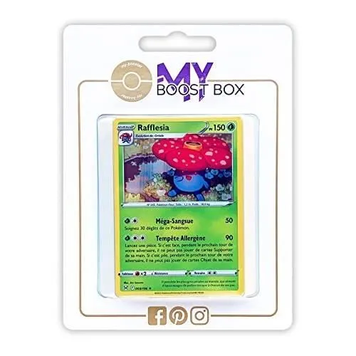 Cartes Pokémon - My-Booster - RAFFLESIA 3-196 HOLO - 10 cartes neuves - Aucune carte en double - Mixte-0