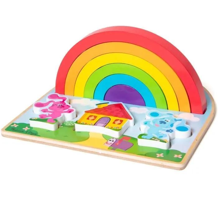 Casse-tête en bois - Melissa & Doug - Blue's Clues - 9 pièces - Multicolore - À partir de 3 ans-0