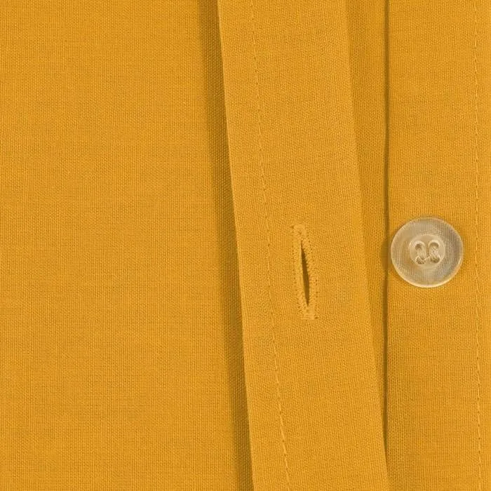 Housse de couette - Atmosphera - 240x220 cm - Coton naturel - Jaune moutarde - Classique-2