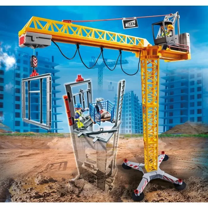 PLAYMOBIL - 70441 - City Action La Construction - Grue radio-commandée-1