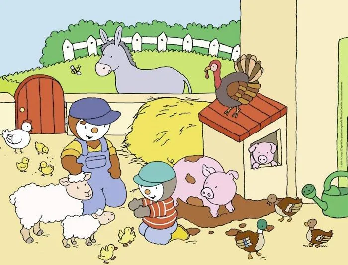 Puzzle T'Choupi à la ferme 30 pièces - Nathan - Enfant 4 ans - Poster inclus-2