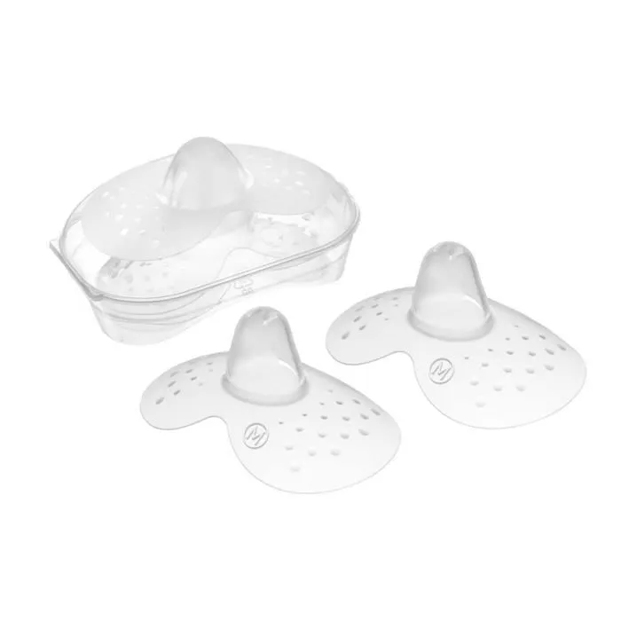 Bout de sein allaitement - protege mamelon Mam - ZEDMM611 - Protege-cheveux en silicone, taille M, dans un emballage double-0