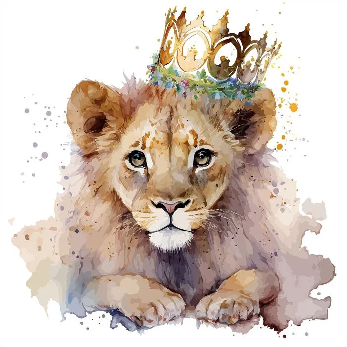 Poster / Affiche carrée Enfants - Roi Lion 3617689592145 - 50x50 cm-1